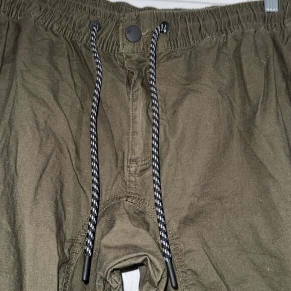 Hurley Olive Green XX-Large Mens Drawstring Elastic Waist Pants With Zippered Po - Picture 5 of 13
